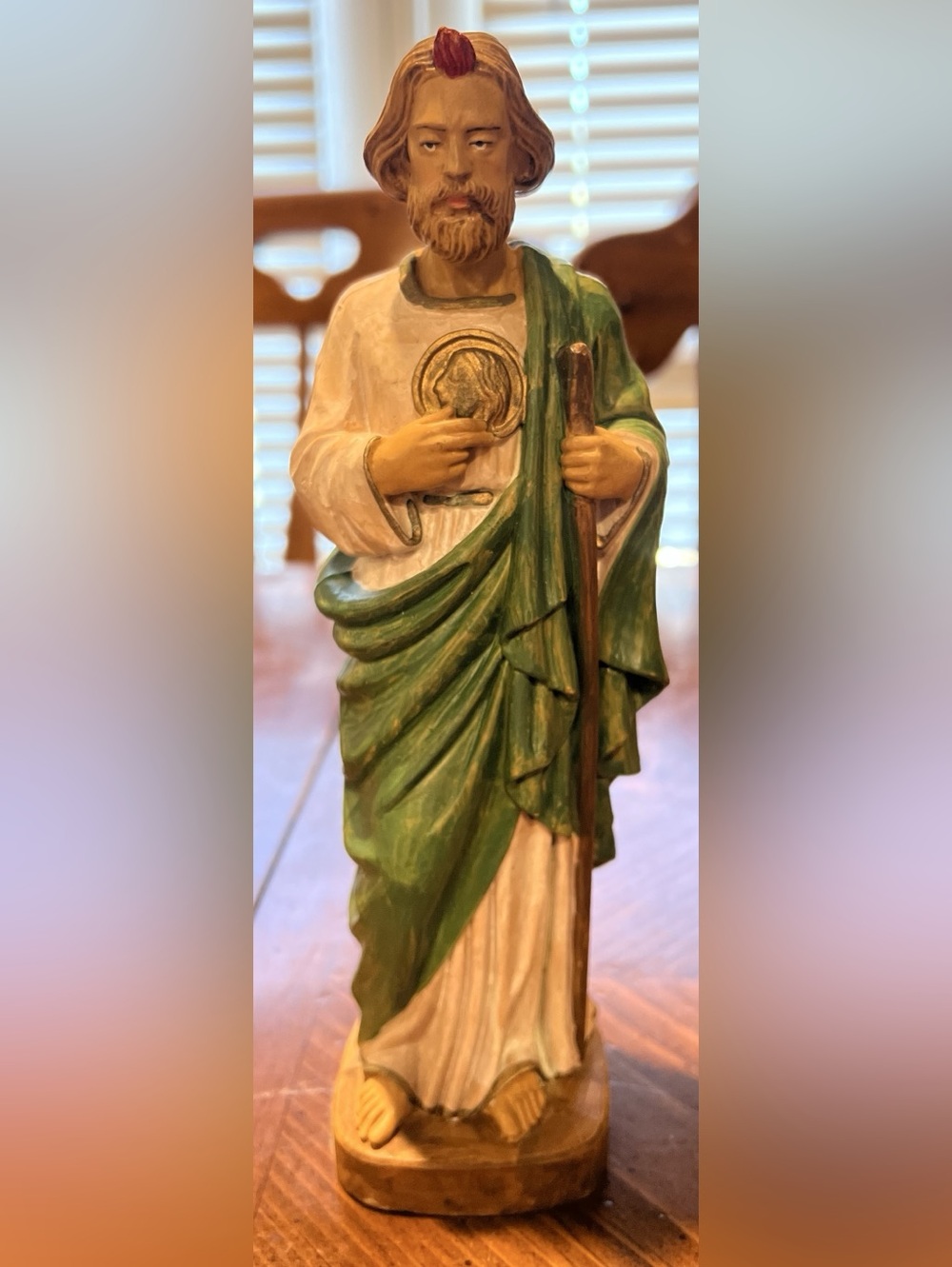 VTG St Jude Patron Saint Of Hopeless Causes Statue Italy Religious Catholic